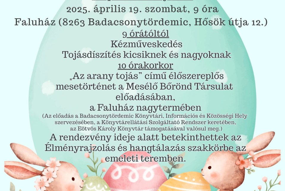 Húsvéti Kézműves Játszóház