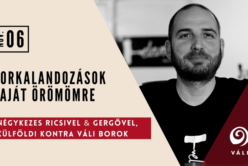 Borkalandozások Saját Örömömre / Négykezes Ricsivel & Gergővel, külföldi kontra Váli borok
