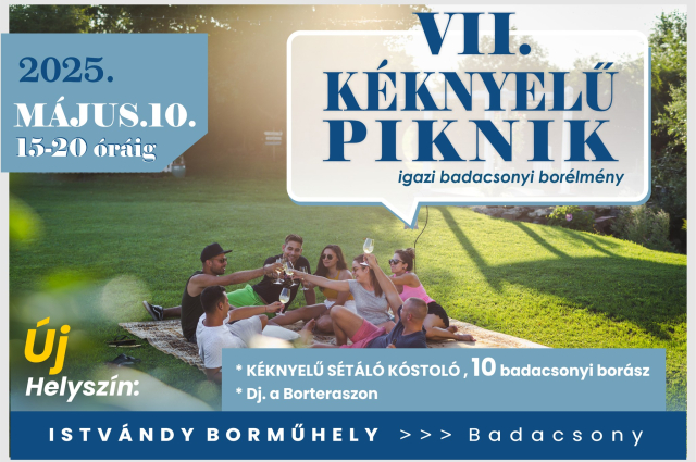 VII. KÉKNYELŰ PIKNIK sétáló kóstoló