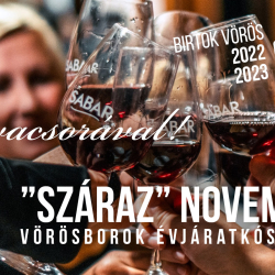 "Száraz" November - vörösek évjáratkóstolója a Sabar Borházban