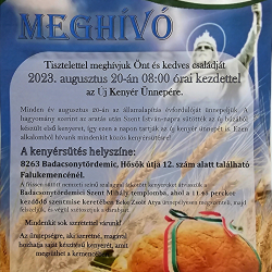 Az Új Kenyér Ünnepe
