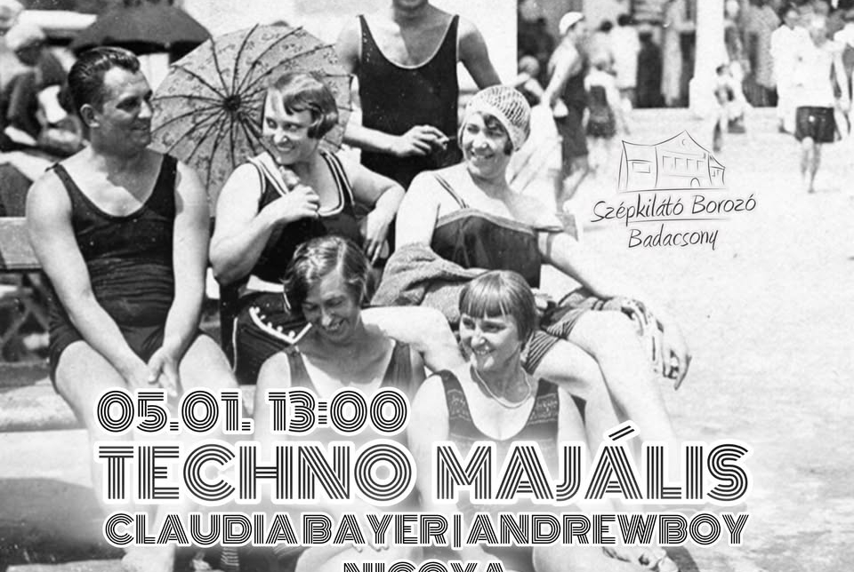 Techno majális a Szépkilátó teraszon