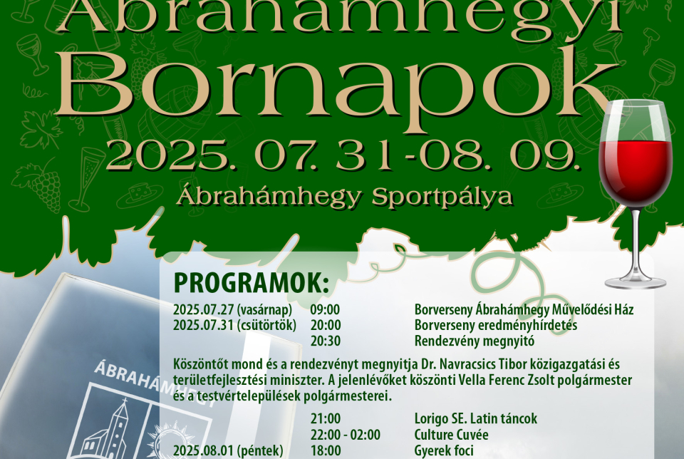 Ábrahámhegyi Bornapok 2025.