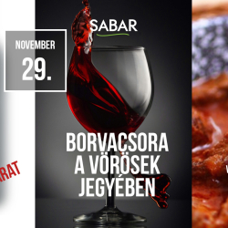 Borvacsora a vörösek jegyében a Sabar Borházban