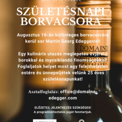 Születésnapi Borvacsora // Domaine Edegger