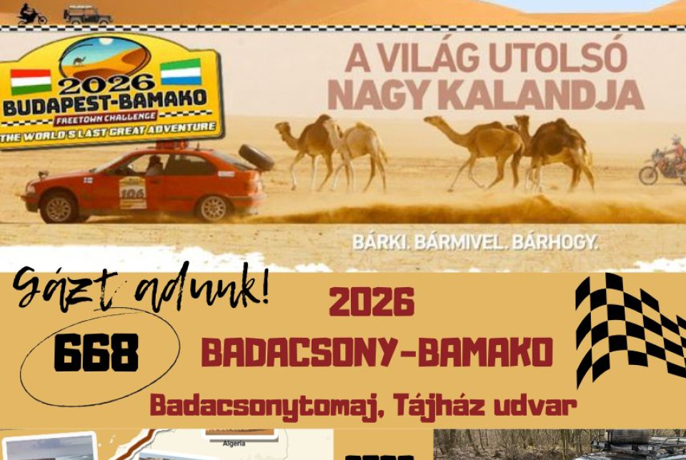 Badacsony-Bamako Rally indítás