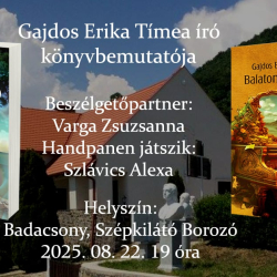 Zenés könyvbemutató: Gajdos Erika Tímea