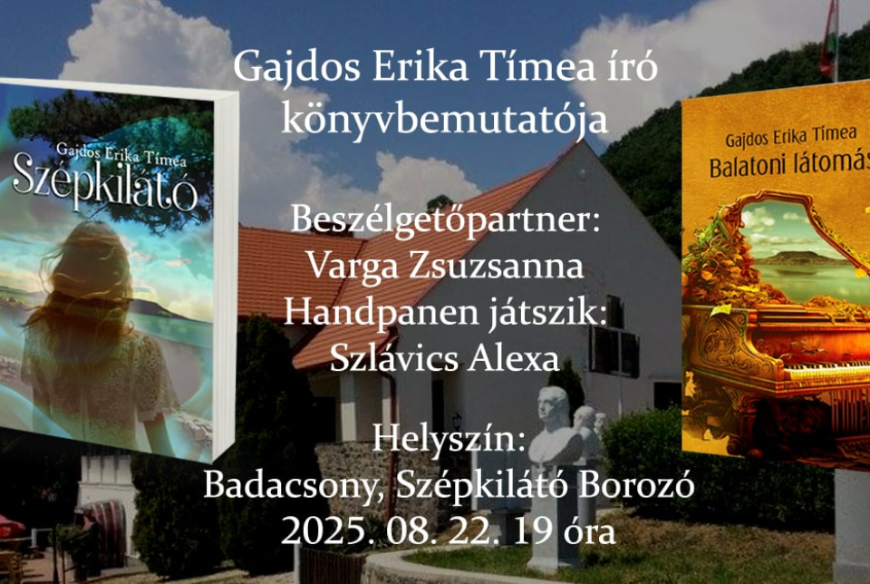 Zenés könyvbemutató: Gajdos Erika Tímea