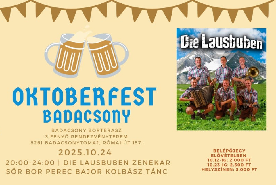 Oktoberfest Badacsony - Patányi Pincészet x Mámor