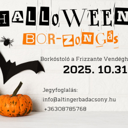 Halloweeni BORzongás a Frizzante Vendégházban