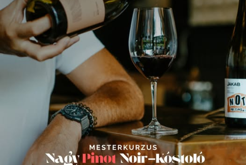 Nagy Pinot noir kóstoló a Jakab Badacsonyban