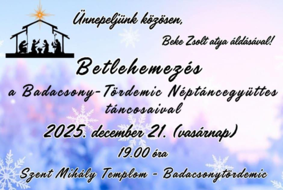 Betlehemezés Badacsonytördemicen