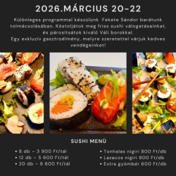 Sushi hétvége a VáliBor Vinotékában!