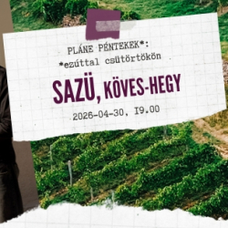 Pláne péntekek: SAZÜ Köves-hegy- ezúttal csütörtökön