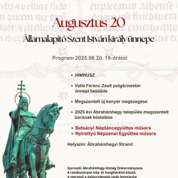 Államalapító Szent István ünnepe Ábrahámhegyen