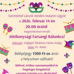 Jótékonysági Farsangi bál-Szigliget