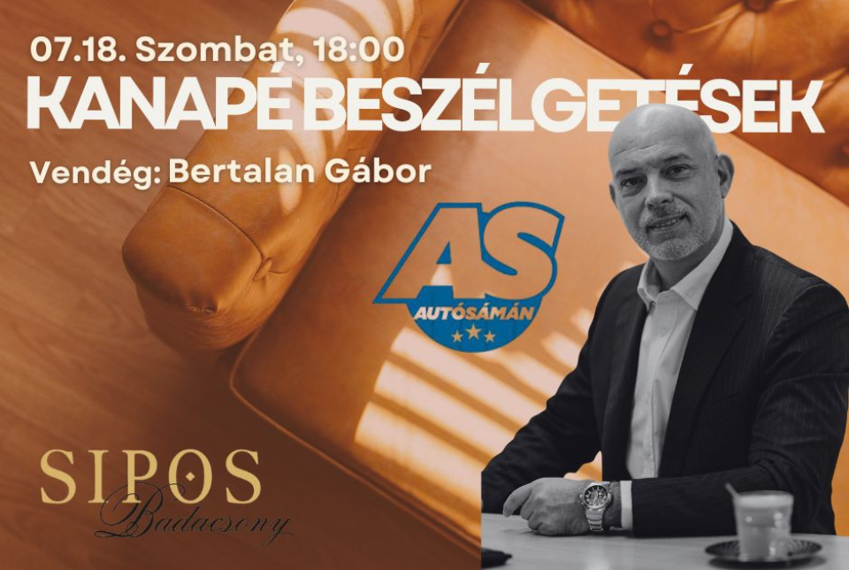 Kanapé Beszélgetések – Benzingőz, Balaton és a saját utunk -Sipos Borház